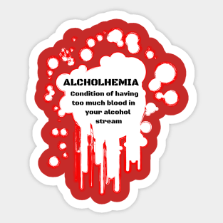Alcoholhemia Sticker